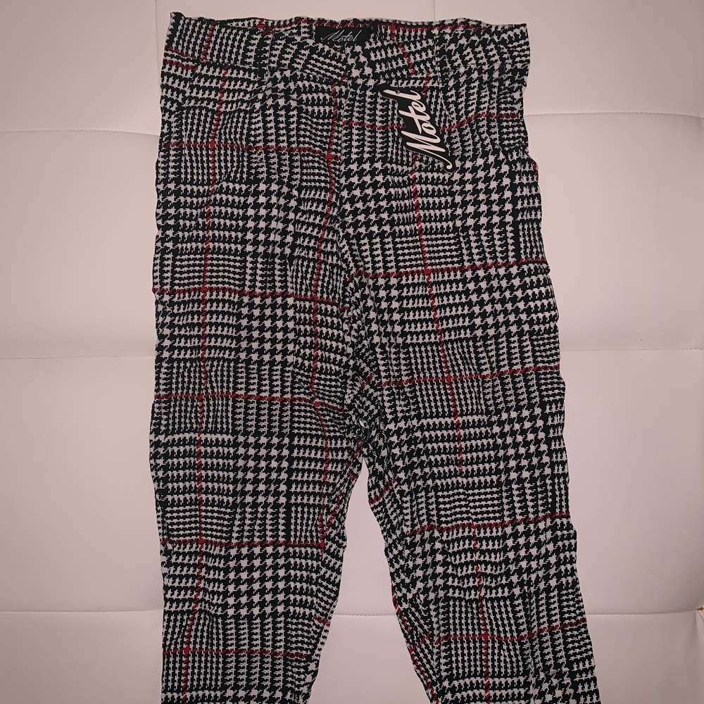 Plaid dress pants